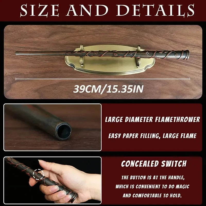 Fire-Breathing Magic Wand – Real Flame Effect
