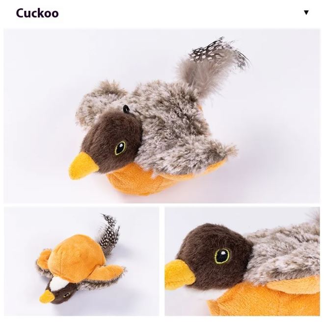 Flapping Bird Cat Toy – Interactive Feather Wand