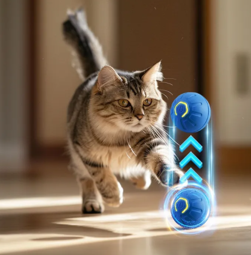 Interactive Smart Dog Toy Ball – Auto-Rolling
