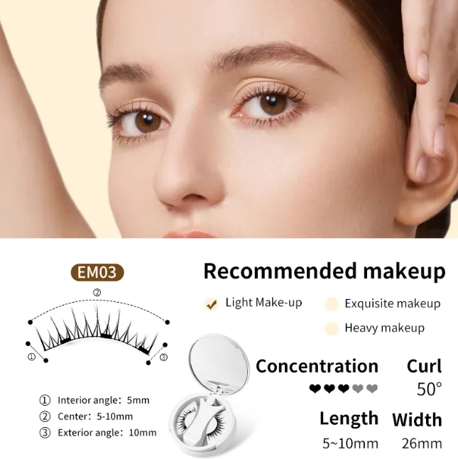 Magnetic Eyelashes Set – No Glue Needed