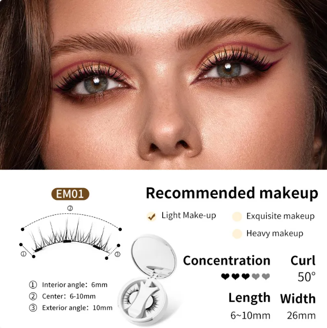 Magnetic Eyelashes Set – No Glue Needed