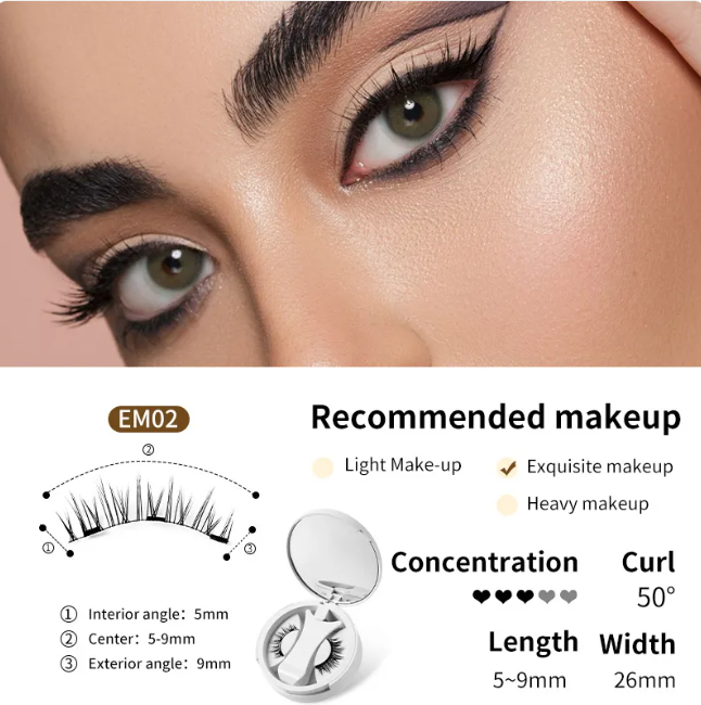 Magnetic Eyelashes Set – No Glue Needed
