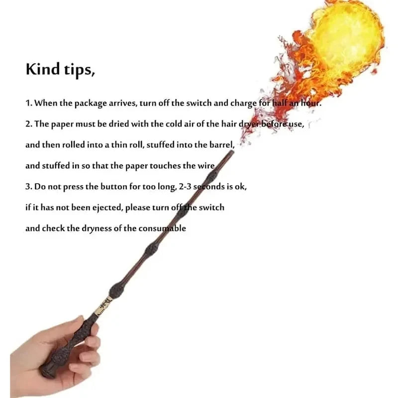 Fire-Breathing Magic Wand – Real Flame Effect