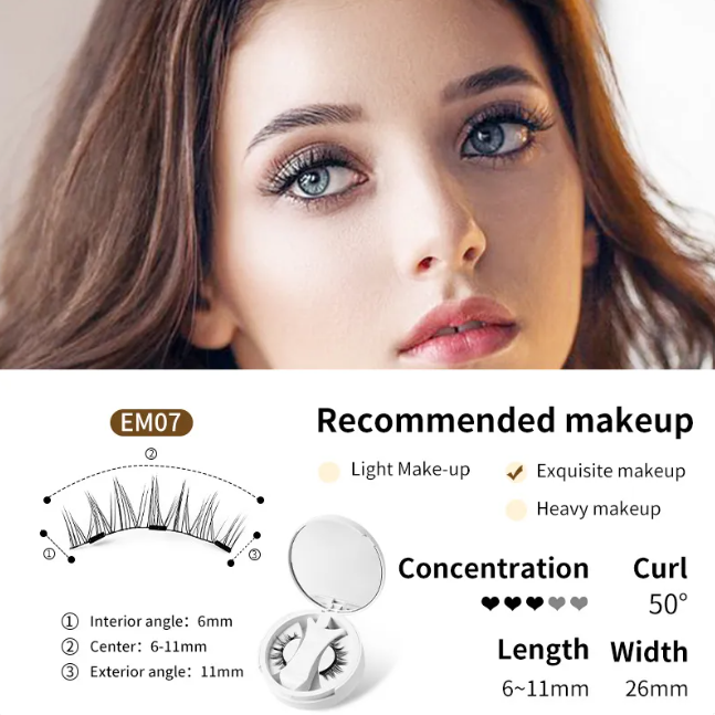 Magnetic Eyelashes Set – No Glue Needed