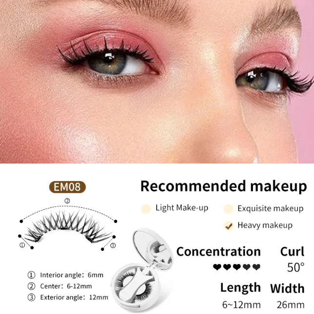 Magnetic Eyelashes Set – No Glue Needed