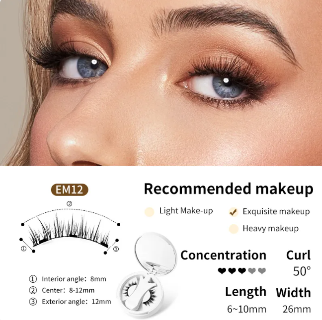 Magnetic Eyelashes Set – No Glue Needed